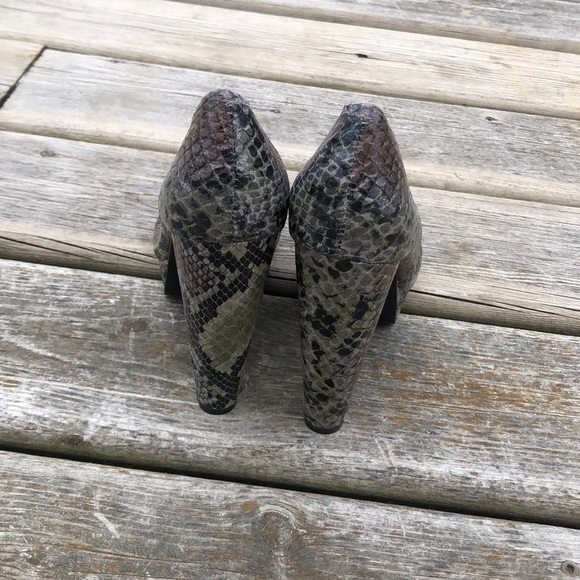 NWOT Steve Madden P-Alice Faux Snakeskin open Toe - Picture 7 of 8